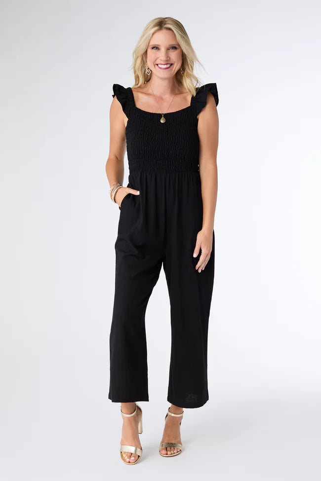 Kohde Wide Leg Smocked Jumpsuit – Twisted Sisters!