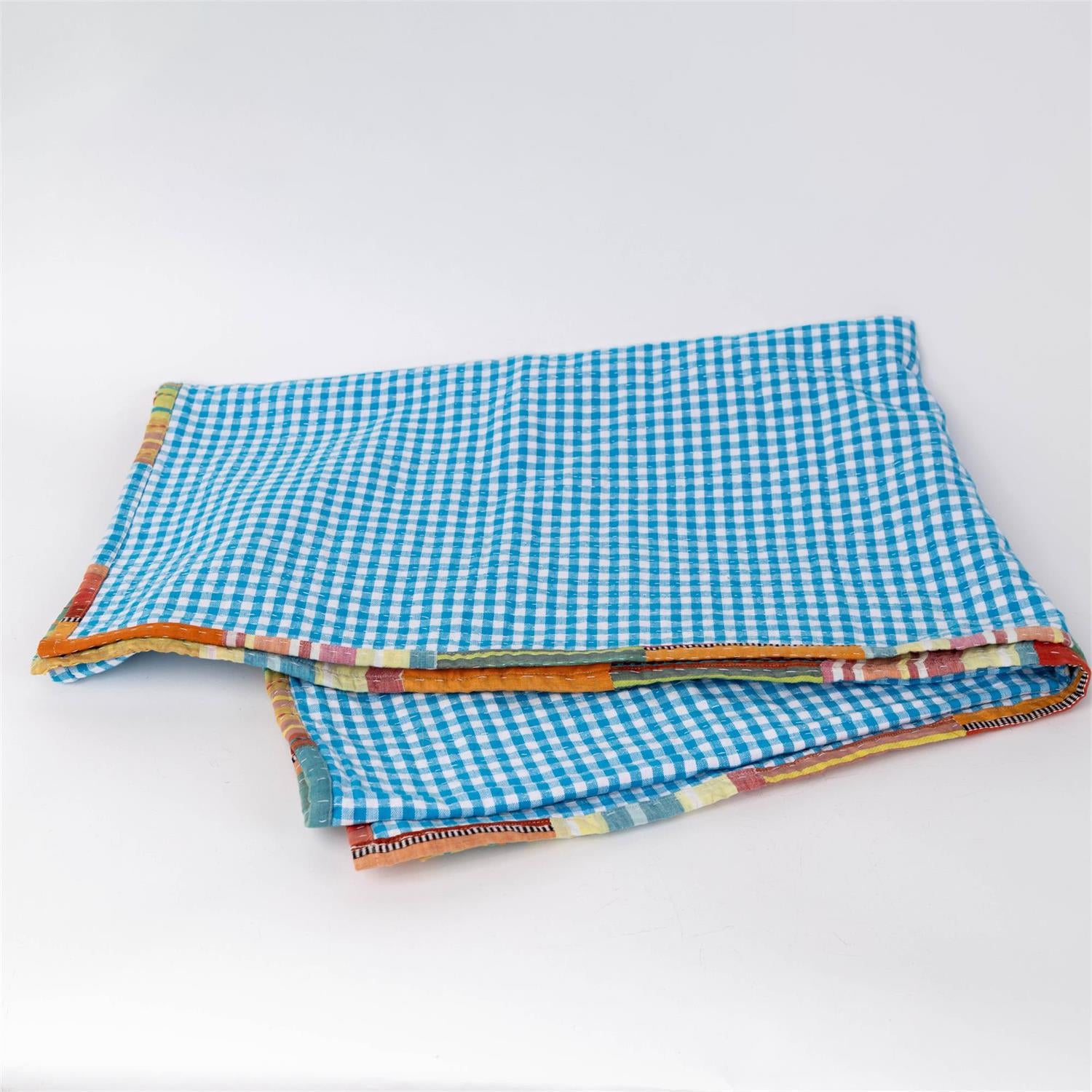 Madras Patchwork Kantha Throw