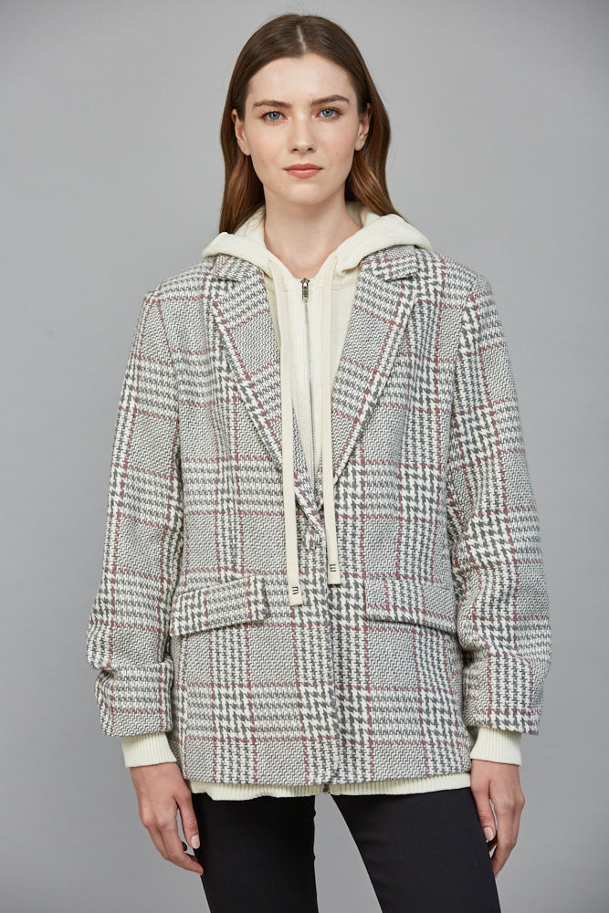Two-N-One Hooded Blazer