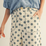 Scalloped Polka Dot Pants