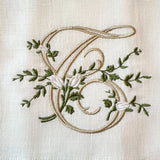 Monogram Tea Towel