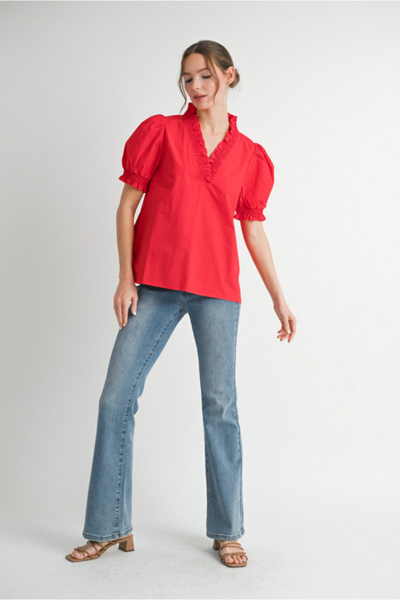 Dailey Poplin Top