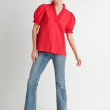 Dailey Poplin Top