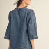 Joy Denim Top