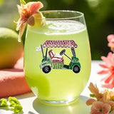 Jeweled Stemless Wine Glass