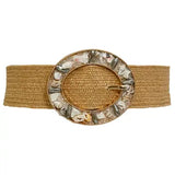 Woven Raffia Belt