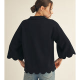 Stella Scalloped Top