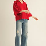 Stella Scalloped Top