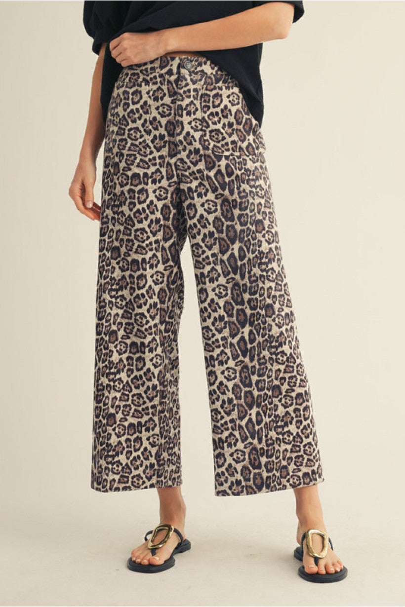 Agusta Leopard Print Pant