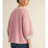 V-Notched Stripped Top