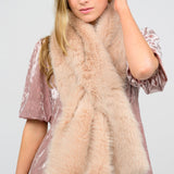 Sparkle Faux Fur Scarf