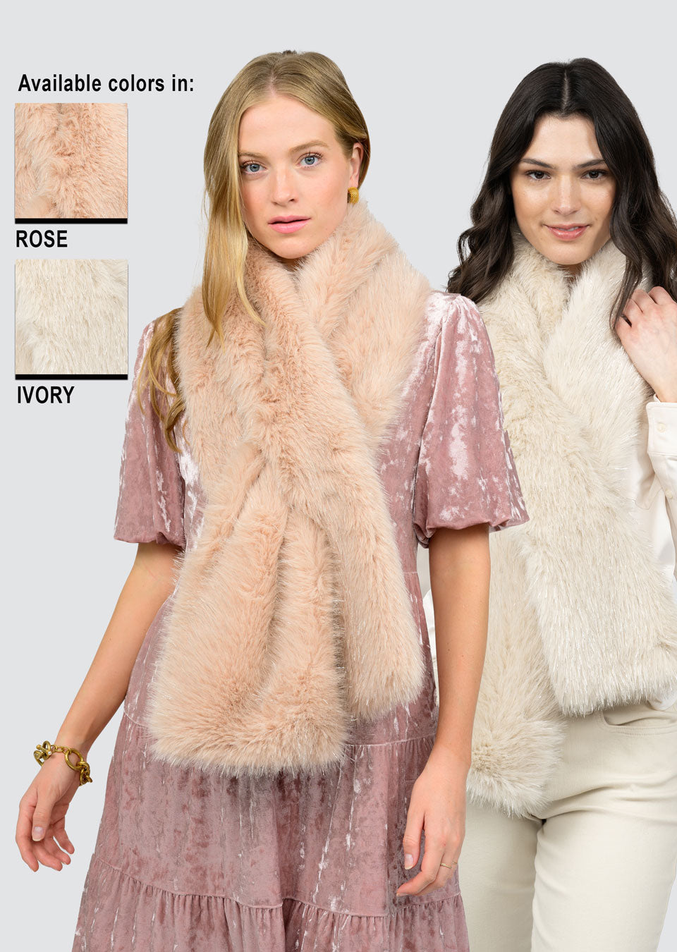 Sparkle Faux Fur Scarf