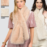 Sparkle Faux Fur Scarf