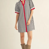 Striped Shift Dress