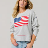 Americana Flag Relaxed Sweatshirt