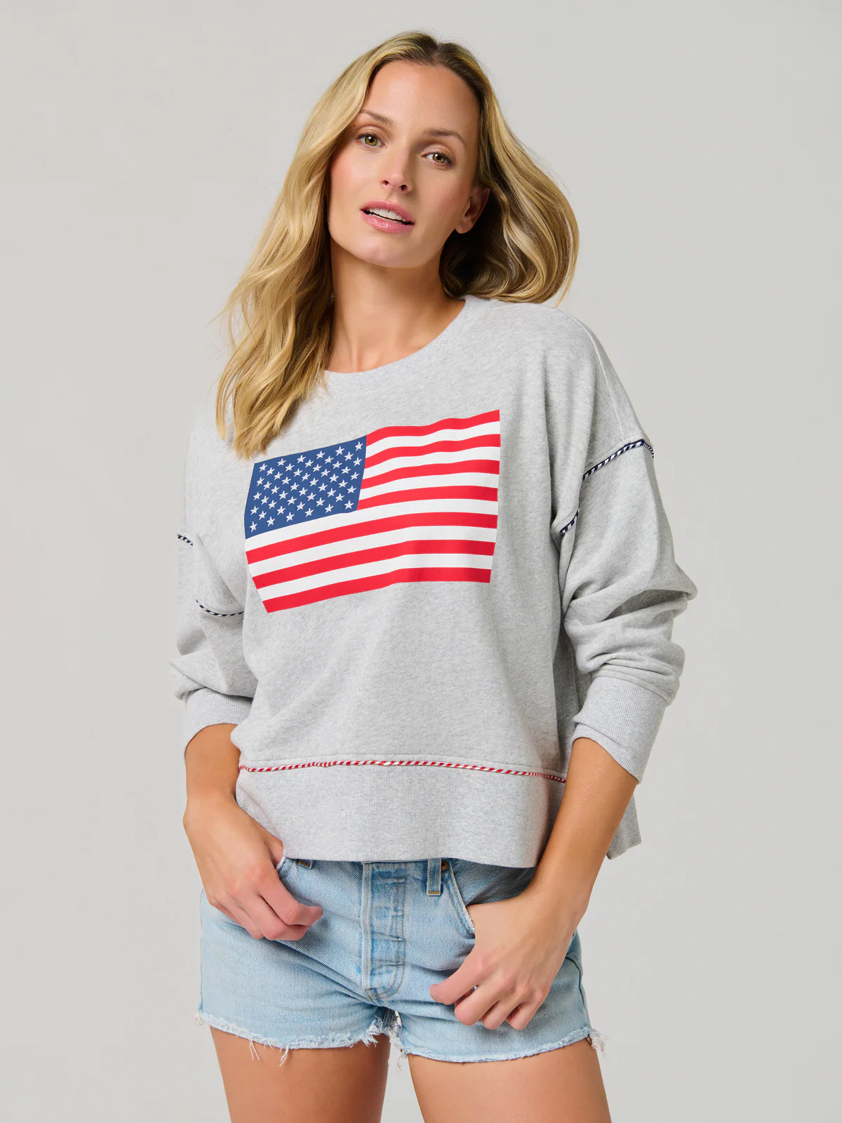 Americana Flag Relaxed Sweatshirt