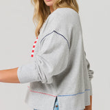 Americana Flag Relaxed Sweatshirt