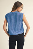 Button Front Sweater Vest