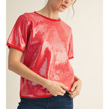 Sequin Sweater Top