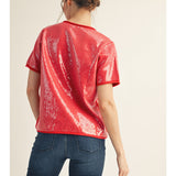 Sequin Sweater Top