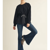 Drawstring Waist Top