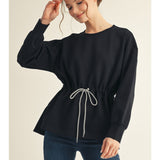 Drawstring Waist Top