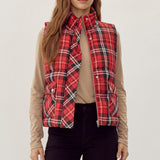 Plaid Print Vest