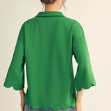 Stella Scalloped Top