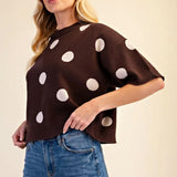 Melanie Round Dot Sweater