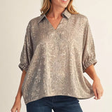Kenley Shimmer Blouse