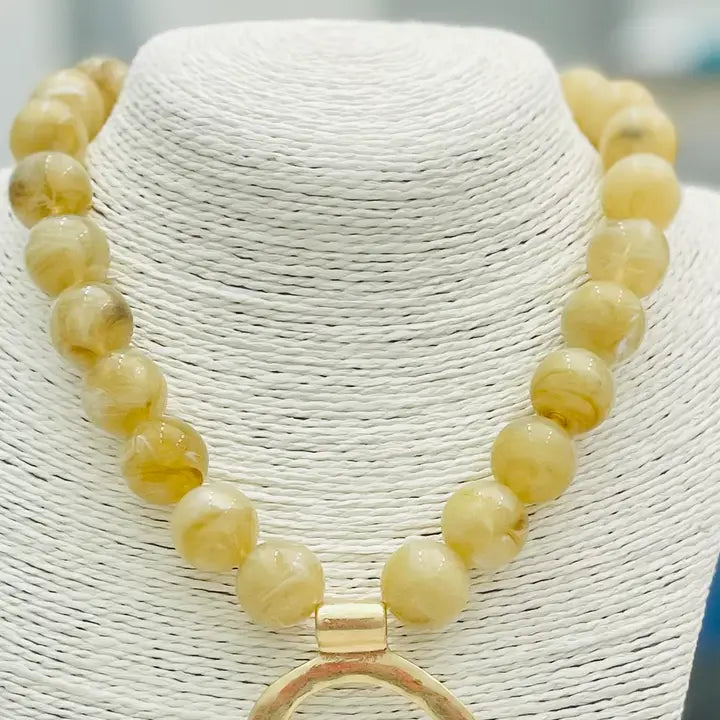 Ball Necklace W/ Pendant