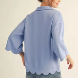 Stella Scalloped Top