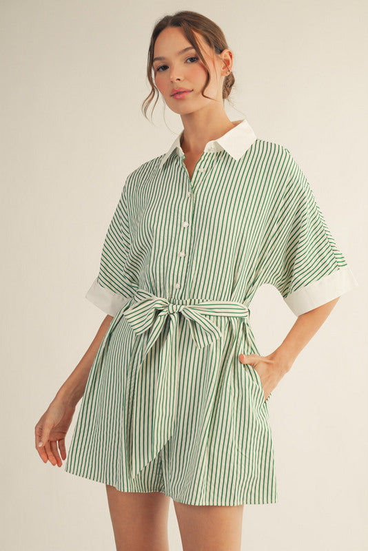 Sloane Striped Romper