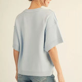 Julia Raw Edge Sweater