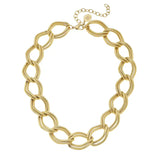 Gold Large Chain Chocker Necklace