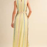 Lemon Sleeveless Maxi Dress