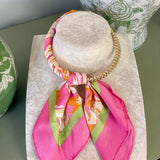 Scarf Wrapped Collar Necklace