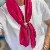 Long Magnetic Pearl Scarf