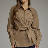 Emilie Twist Button Down
