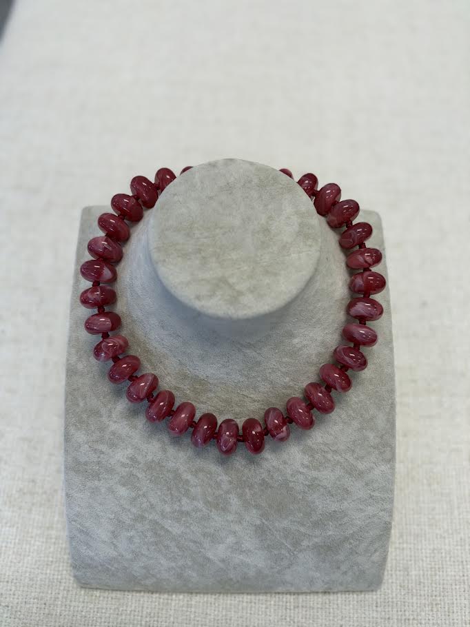 Flat Bead Magnetic Necklace