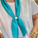 Long Magnetic Pearl Scarf