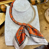 Scarf Wrapped Collar Necklace