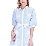 Wild Butterfly Mini Shirt  Dress