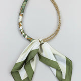 Scarf Wrapped Collar Necklace