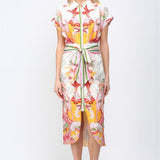 Vienna Scarf Print Dress