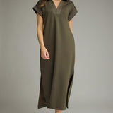 Collared Midi Dress