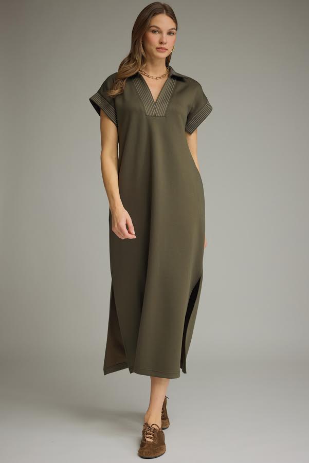 Collared Midi Dress