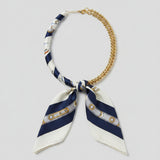Scarf Wrapped Collar Necklace