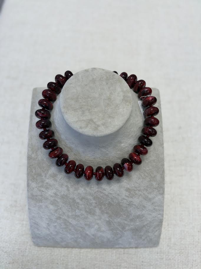 Flat Bead Magnetic Necklace