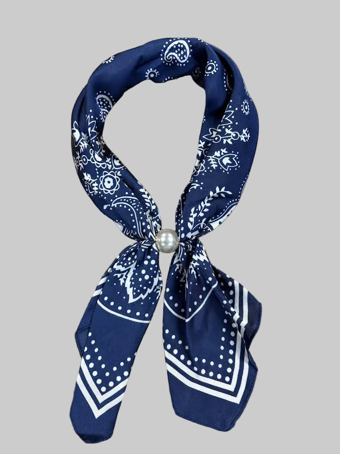 Long Magnetic Pearl Scarf